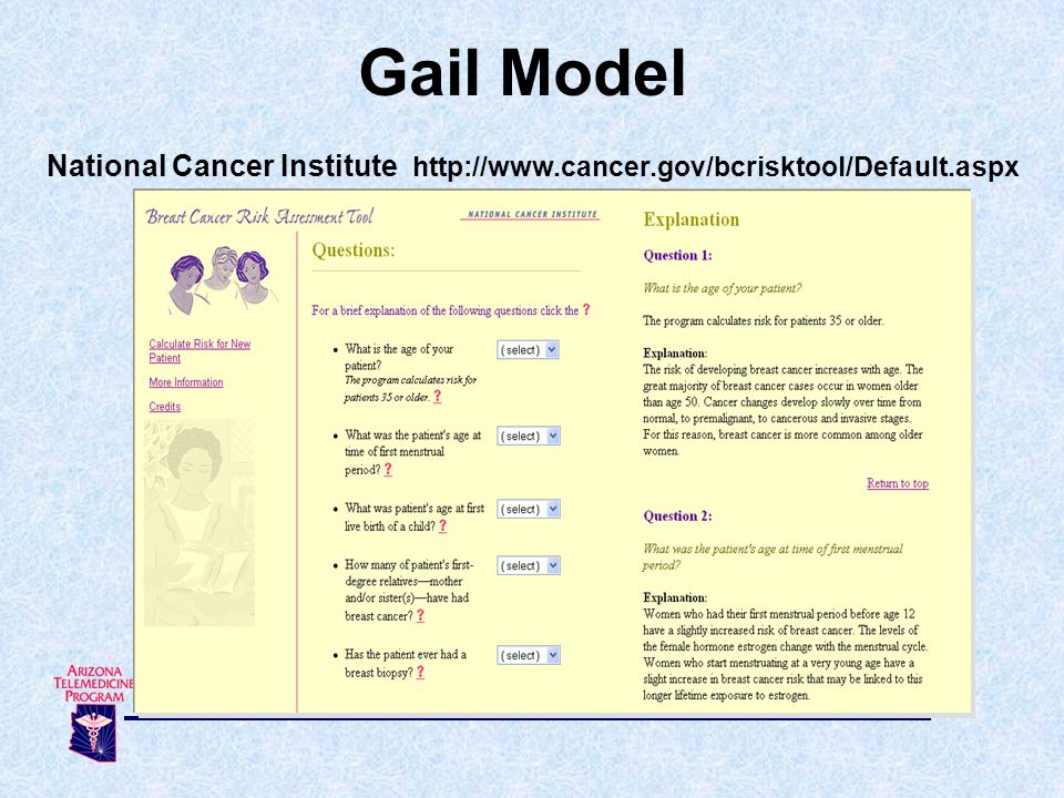 Breast cancer risk calculator density